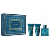 Versace Eros Подаръчен комплект, Тоалетна вода 50ml + Душ гел 50ml + Афтършейв балсам 50ml