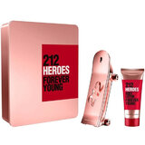 Carolina Herrera 212 Heroes for Her Подаръчен комплект, парфюмна вода 80ml + Мляко за тяло 100ml