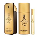 Paco Rabanne 1 Million Подаръчен комплект, Тоалетна вода 100ml + Тоалетна вода 10ml + Део спрей 150ml