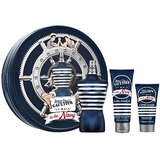 Jean Paul Gaultier Le Male In The Navy Подаръчен комплект, Eau de Toilette 125ml + Душ гел 75ml + Афтършейв балсам 50ml