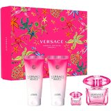 Versace Bright Crystal Absolu Подаръчен комплект, Парфюмна вода 90 ml + Мляко за тяло 100ml + Душ гел 100ml + Парфюмна вода 5ml