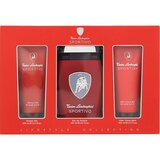 Tonino Lamborghini Sportivo Подаръчен комплект, Тоалетна вода 125 ml + Душ гел 100 ml + Афтършейв балсам 100 ml