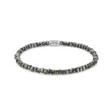 Rebel & Rose Bracelet Glass Rocks Black Leopard RR-40116-S-M Unisex