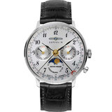 Zeppelin 7037-1 Hindenburg LZ129 ladies watch moon phase 36mm