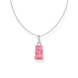 Thomas Sabo KE2209-052-9-L45V Necklace with pink Gold Bears Pendant and Zirconia 40-45 cm Ladies