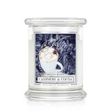 Kringle Candle Cashmere & Cocoa средна ароматна свещ с 2 фитила (411 g)