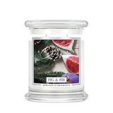Kringle Candle Fig & Fir ароматизирана свещ среден 2 фитила (411 g)