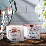 Kringle Candle FARMHOUSE Ароматизирана свещ с диня и лайм 411гр