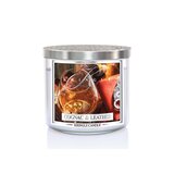 Kringle Candle Cognac & Leather 3 фитила ароматизирана свещ 411гр