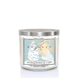 Kringle Candle TUMBLER Ароматизирана свещ от сандалово дърво и Cade с 3 фитила (411g)