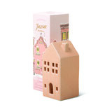 Paddywax Incense Holiday Village Ceramic Pink Townhouse - къща за 20 тамянни шишарки - Persimmon Chestnut