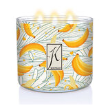 Kringle Candle TUMBLER Banana's Foster ароматизирана свещ с 3 фитила (411g)