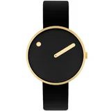 Picto 34087-4114G Unisex Black 34mm 5ATM 