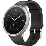 Amazfit Active 2 Round NFC Black Leath Leather