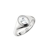 Thomas Sabo TR2523-051-14-54 Ring with white zirconia stone Oval Silver Ladies
