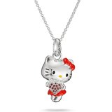 Thomas Sabo KE2390-M06-10-L50V Necklace Hello Kitty Pink with Heart for Women, Adjustable