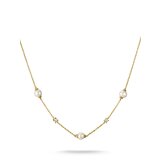 Thomas Sabo KE2120-M01-14-L45V Necklace with Pearls and White Cubic Zirconia for Women, Adjustable