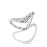Thomas Sabo TR2546-051-14-56 Wave-Shaped Ring with White Cubic Zirconia for Women