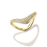 Thomas Sabo TR2546-M01-14-56 Wave-Shaped Ring with White Cubic Zirconia for Women