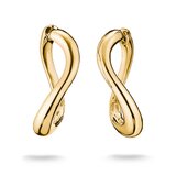 Thomas Sabo CR764-M01-39 Wave-Shaped Hoop Earrings Gold-Plated Women