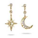 Thomas Sabo H2379-M01-14 Moon and Star Earrings Gold-Plated Women