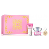 Versace Bright Crystal Подаръчен комплект, Тоалетна вода 90ml + Мляко за тяло 100ml + kľúčenka