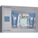 Azzaro Chrome Подаръчен комплект, Тоалетна вода 100ml + Афтършейв балсам 75ml + Душ гел 75ml 