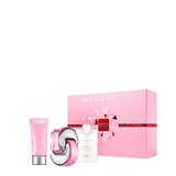 Bvlgari Omnia Pink Sapphire Подаръчен комплект, Тоалетна вода 65ml + Мляко за тяло 75ml + Душ гел 75ml