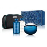 Bvlgari Aqva Atlantiqve Подаръчен комплект, Тоалетна вода 100ml + Афтършейв балсам 75ml + Душ гел 75ml  + taška