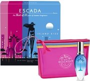 Escada Island Kiss Подаръчен комплект, Тоалетна вода 30ml + козметична чанта