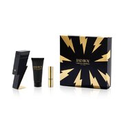 Carolina Herrera Bad Boy Подаръчен комплект, Eau de Toilette 100ml + Eau de Toilette 10ml + душ гел 100ml - опаковката му е повредена