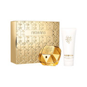 Paco Rabanne Lady Million Подаръчен комплект, Парфюмна вода 80ml + Мляко за тяло 100ml