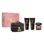 Versace Crystal Noir Подаръчен комплект, Парфюмна вода 90ml + Мляко за тяло 100ml + shower gel 100 ml + bag