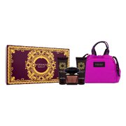 Versace Crystal Noir Подаръчен комплект, Тоалетна вода 90ml + душ гел 100ml + Мляко за тяло 100ml + чанта