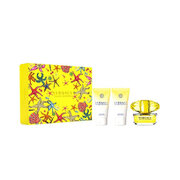 Versace Yellow Diamond Подаръчен комплект, Тоалетна вода 50ml + Мляко за тяло 50ml + Душ гел 50ml