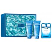 Versace Man Eau Fraiche Подаръчен комплект, Тоалетна вода 50ml + Душ гел 50ml + aftershave 50ml