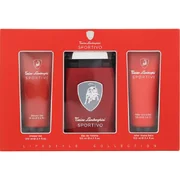 Tonino Lamborghini Sportivo Подаръчен комплект, Тоалетна вода 125 ml + Душ гел 100 ml + Афтършейв балсам 100 ml