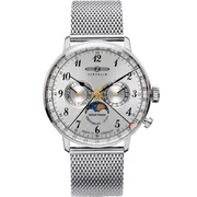 Zeppelin 7036M-1 Hindenburg LZ129 men`s watch moon phase 40mm