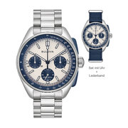 Bulova 98K112 Lunar Pilot Special Edit. Chronograph mens watch 44mm 5ATM
