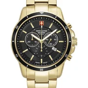 Swiss Alpine Military 7089.9117 Chronograph Mens Watch 44mm 10ATM