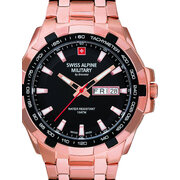 Swiss Alpine Military 7043.1167 Day-Date Mens Watch 42mm 10ATM