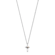 Engelsrufer ERN-CROSSHEART-BIR Cross Ladies Necklace 40mm, adjustable