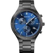 Bering 11743-727 Classic Titanium Chronograph Mens Watch 40mm 5ATM
