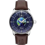 Zeppelin 8468-3 Atlatnic Automatic Mens Watch GMT 43mm 5ATM