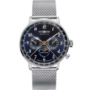 Zeppelin 7036M-3 Hindenburg LZ129 men`s watch moon phase 40mm 3ATM