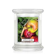 Kringle Candle Свещ с аромат на ябълка и босилек среден 2 фитила (411 g)