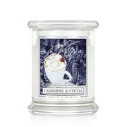 Kringle Candle Cashmere & Cocoa средна ароматна свещ с 2 фитила (411 g)