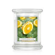 Kringle Candle CITRUS & SAGE ароматизирана свещ средна 2 фитила (411 g)