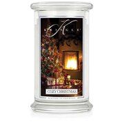 Kringle Candle COSY CHRISTMAS голяма ароматизирана свещ с 2 фитила (624 g)