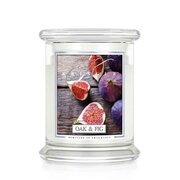 Ароматизирана свещ Kringle Candle Oak & Fig средно 2 фитила (411 g)
